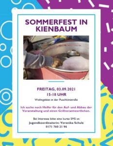 Einladung Sommerfest Kienbaum 2021