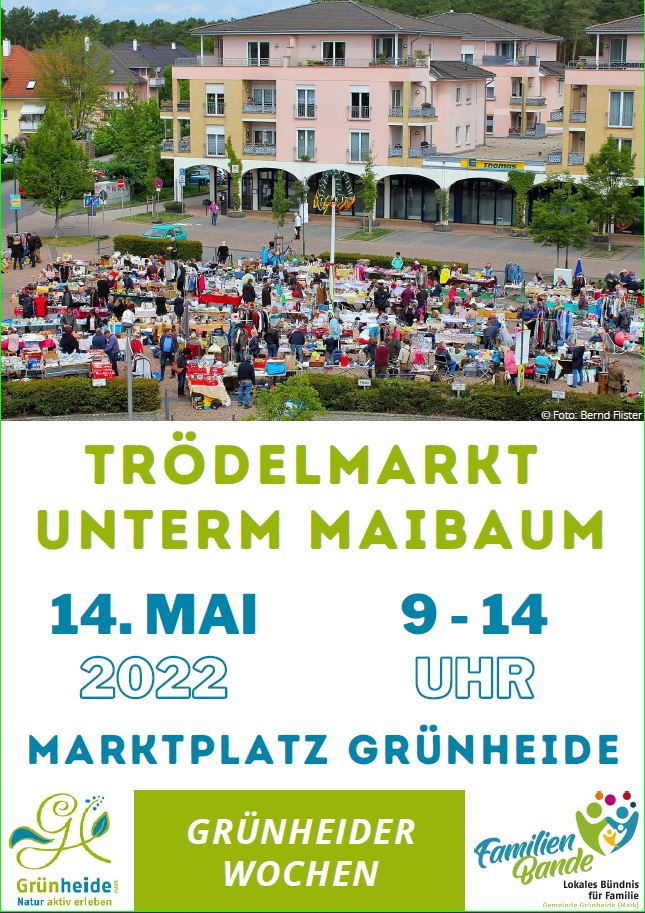 Plakat Trödelmarkt Grünheide 2022